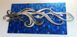 waterjet cut stainless artwork